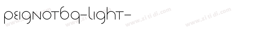 PeignotBQ-Light字体转换