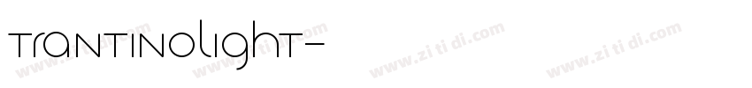 TrantinoLight字体转换