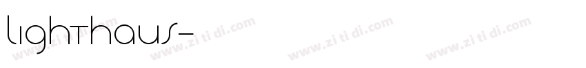lighthaus字体转换