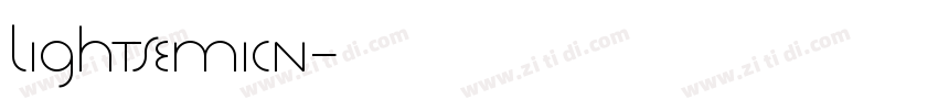 lightsemicn字体转换