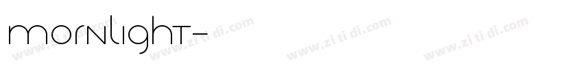 mornlight字体转换