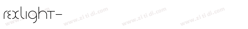 rexlight字体转换