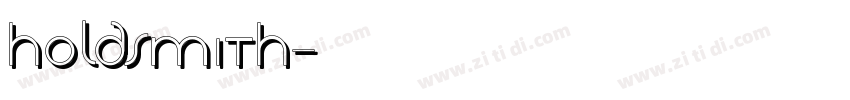 Holdsmith字体转换