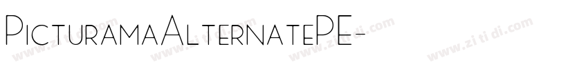 PicturamaAlternatePE字体转换