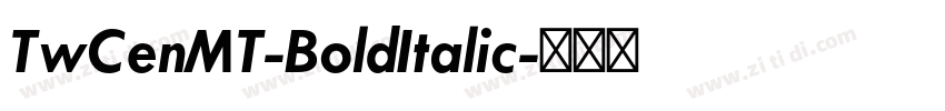 TwCenMT-BoldItalic字体转换