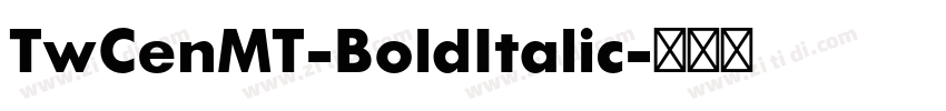 TwCenMT-BoldItalic字体转换