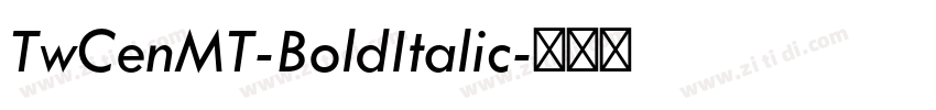 TwCenMT-BoldItalic字体转换