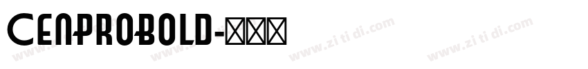 CenProBold字体转换