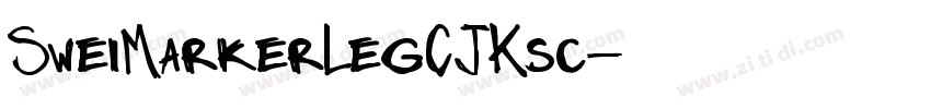 SweiMarkerLegCJKsc字体转换