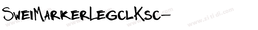 SweiMarkerLegclKsc字体转换