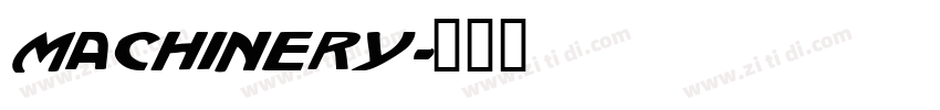 MACHINERY字体转换
