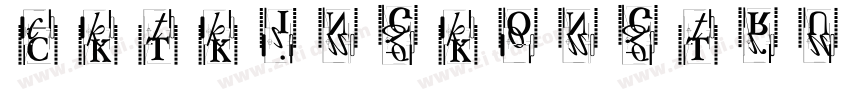 CKTKingKongTrueTyp字体转换