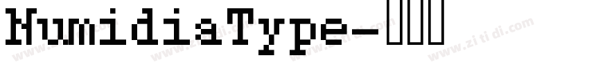 NumidiaType字体转换