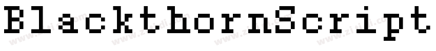 BlackthornScriptType字体转换