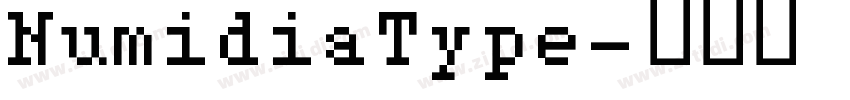 NumidiaType字体转换