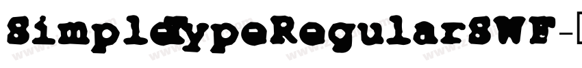 SimpleTypeRegularSWF字体转换