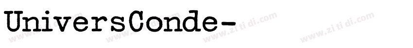 UniversConde字体转换