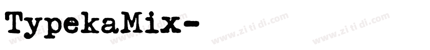 TypekaMix字体转换