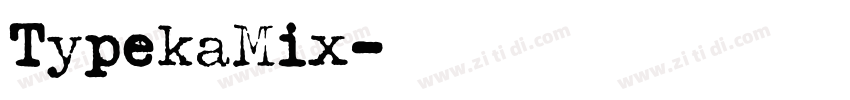 TypekaMix字体转换
