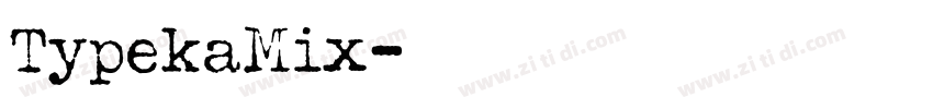 TypekaMix字体转换