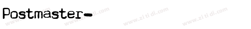Postmaster字体转换