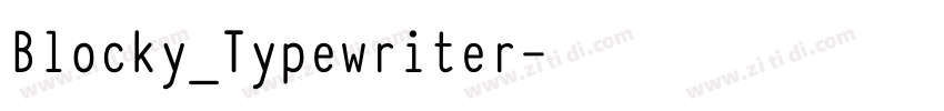 Blocky_Typewriter字体转换