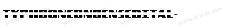 TyphoonCondensedItal字体转换