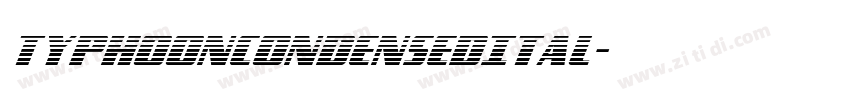 TyphoonCondensedItal字体转换