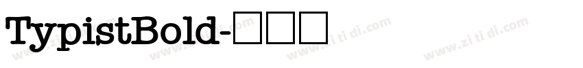 TypistBold字体转换
