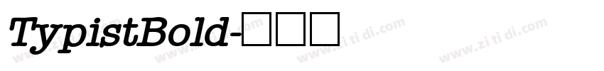 TypistBold字体转换