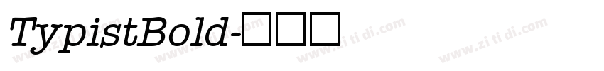 TypistBold字体转换