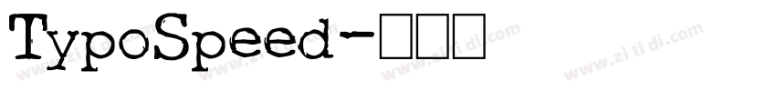 TypoSpeed字体转换