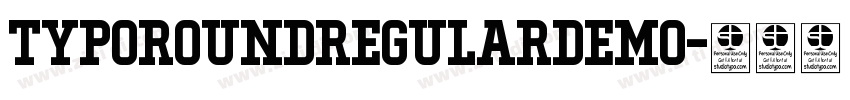 TypoRoundRegularDemo字体转换