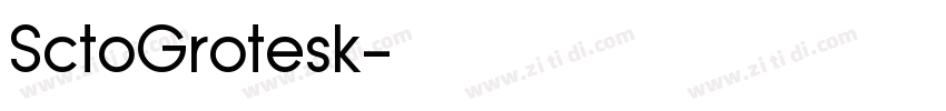 SctoGrotesk字体转换