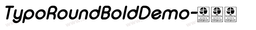 TypoRoundBoldDemo字体转换