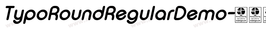 TypoRoundRegularDemo字体转换