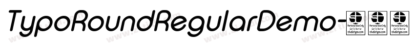 TypoRoundRegularDemo字体转换