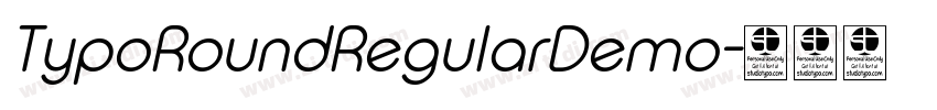 TypoRoundRegularDemo字体转换