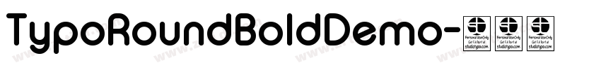 TypoRoundBoldDemo字体转换