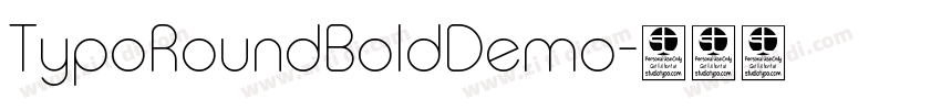 TypoRoundBoldDemo字体转换