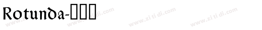 Rotunda字体转换
