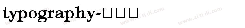 typography字体转换