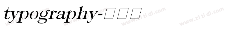 typography字体转换