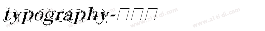 typography字体转换