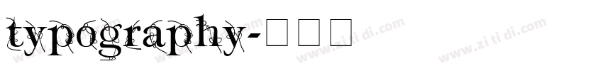 typography字体转换