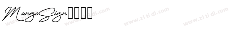 MangoSign字体转换