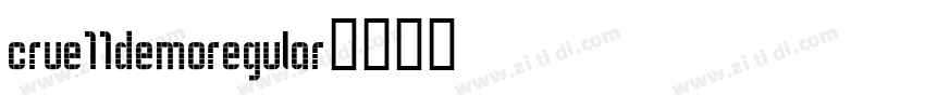 crue11demoregular字体转换