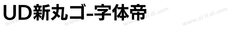 UD新丸ゴ字体转换