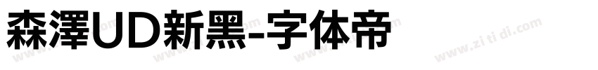 森澤UD新黑字体转换