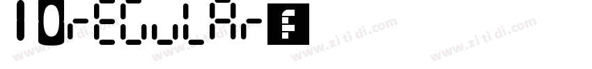 10regular字体字体转换